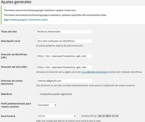 como poner en wordpress una url o direccion web con ñ o ç