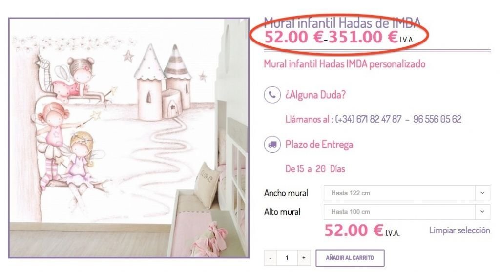 Como eliminar los tramos de precios en los productos variables de woocommerce