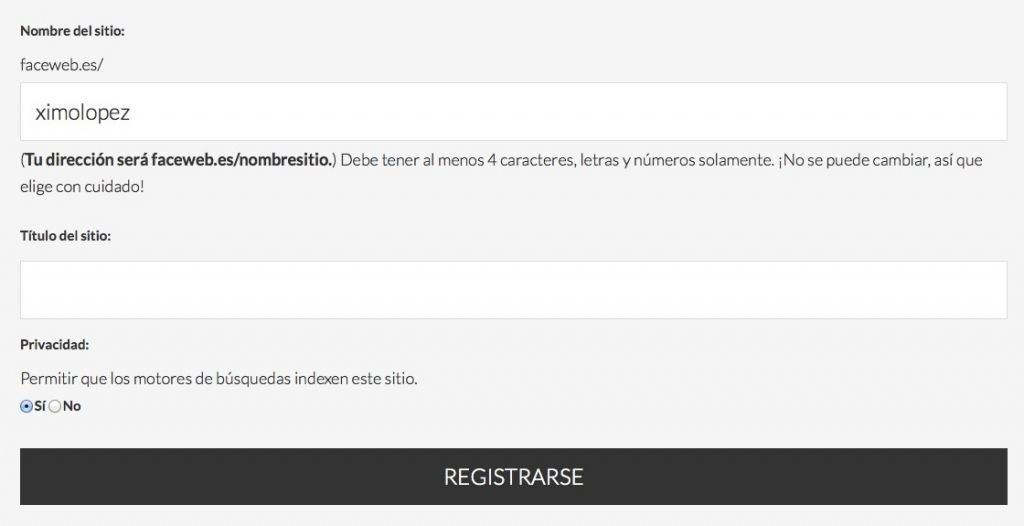 registro de la web por un usuario en un multisite wordpress