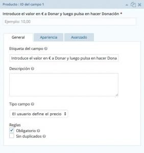 formulario de donaciones con paypal a traves de gravity form