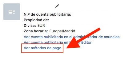 Asignar forma de pago a la cuenta publicitaria desde el business manager